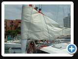 Main sail bag and mast